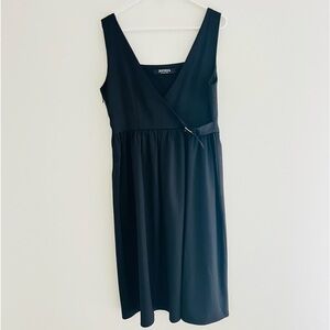 Disturbia Black Belladonna Wrap Suspender Midi Dress 10